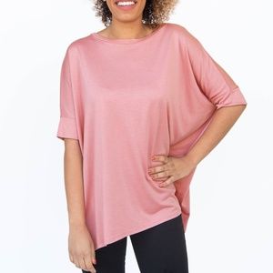 Set of 2 Boxy Tees Dusty Coral